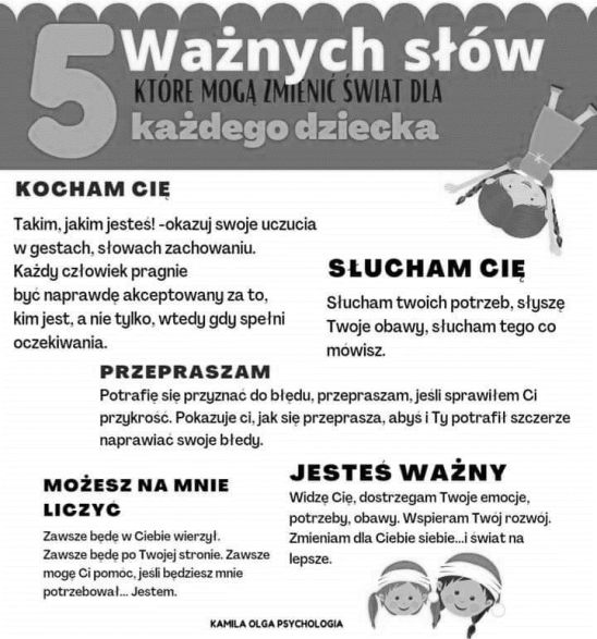 5 ważnych słów